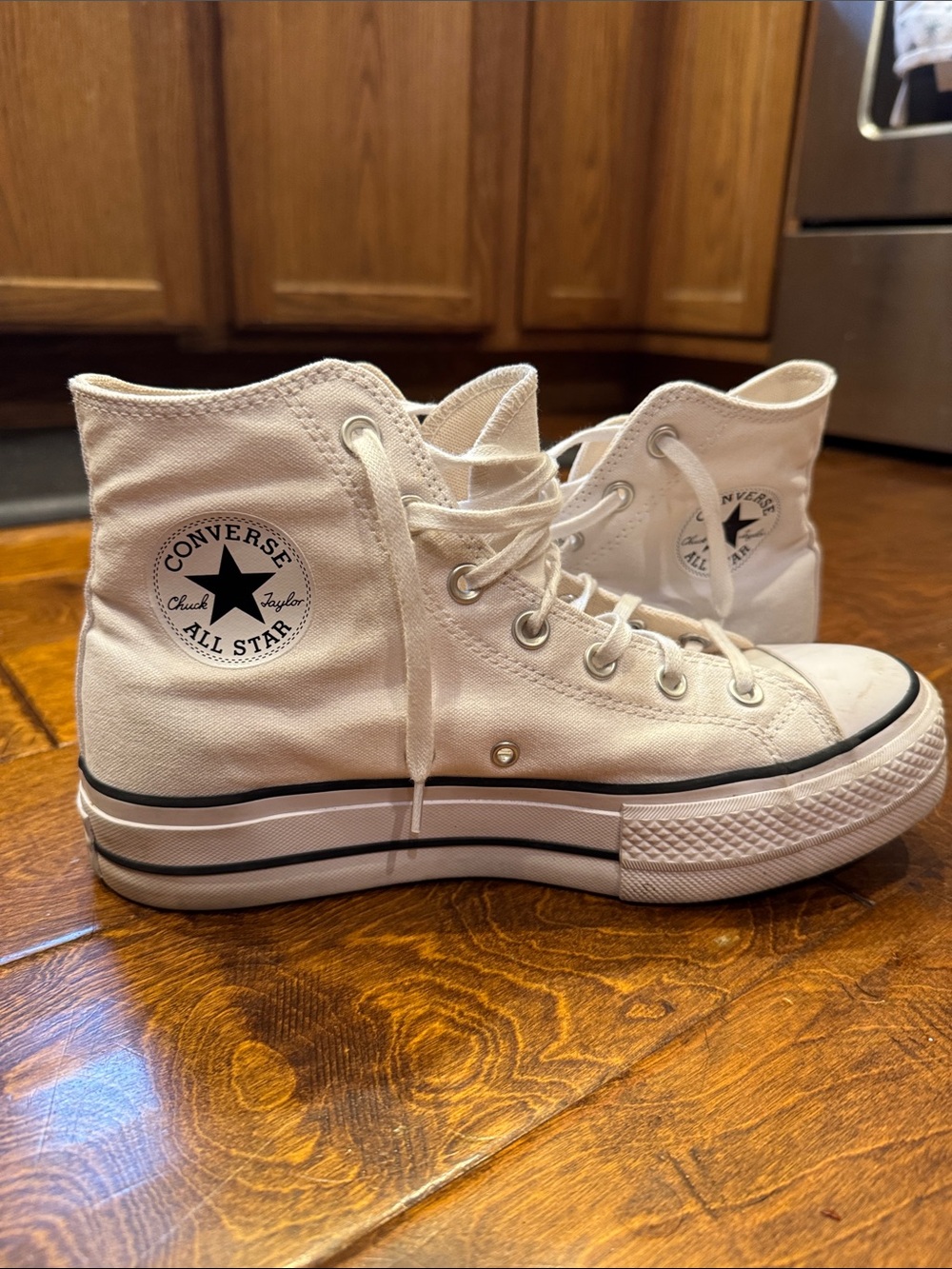 Converse Chuck Taylor White High Top Canvas Sneakers